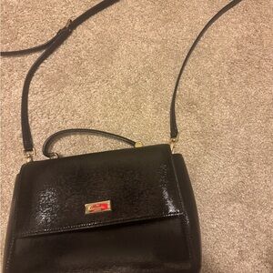 Kate Spade black patent Leather Crossbody Bag